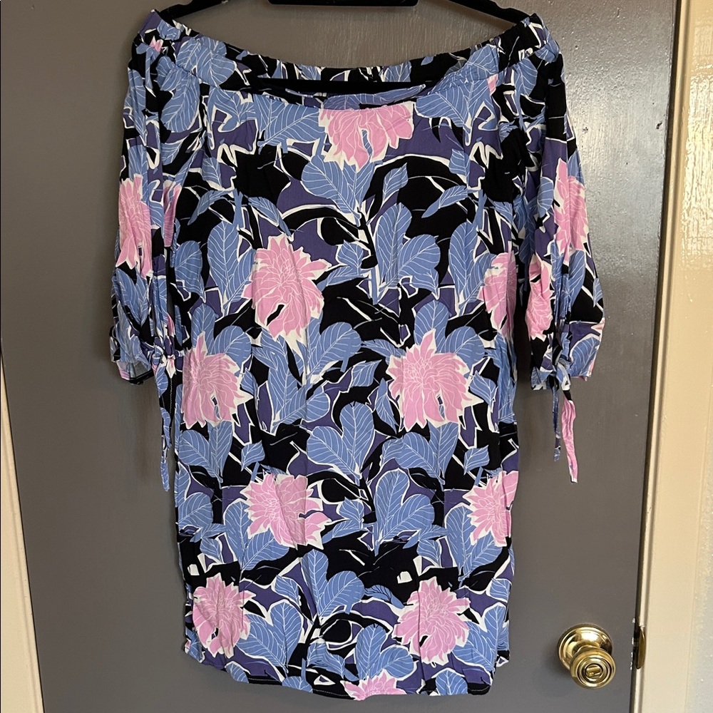 Cotton On Floral Dress - Blue and Pink